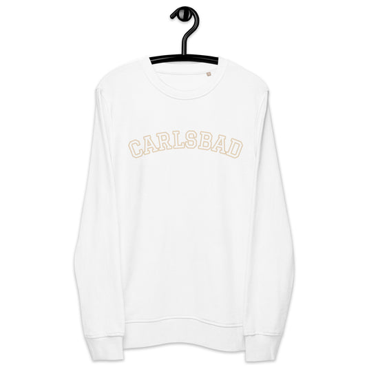 A CARLSBAD "University" style organic sweatshirt